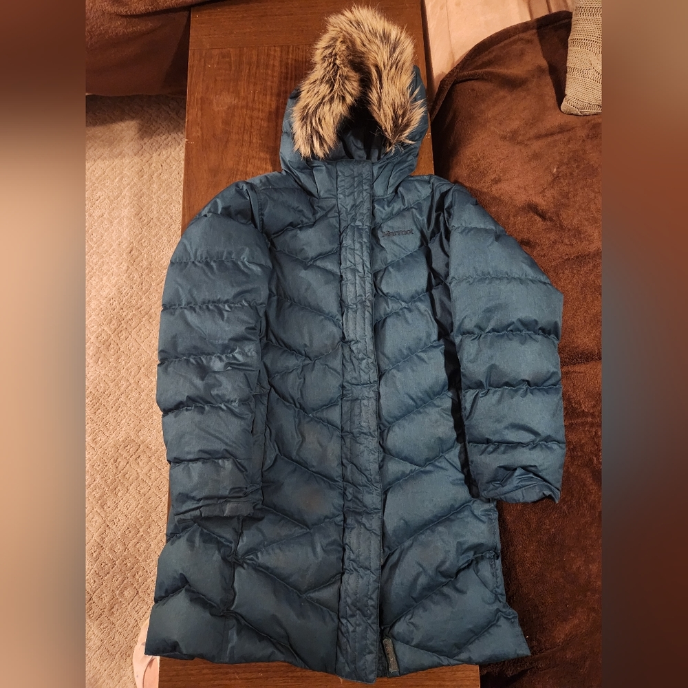 Marmot Girls Down Jacket preowned, Strollbridge 700 fill Deep Teal